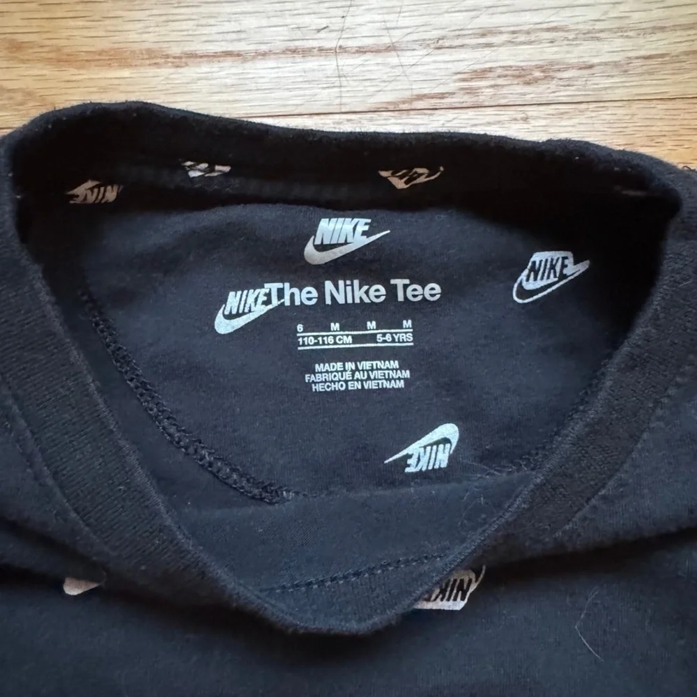 Nike Black and Red Short Sleeve Tees with All-Over Logo